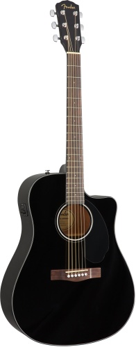 FENDER CD-60SCE Black фото 2